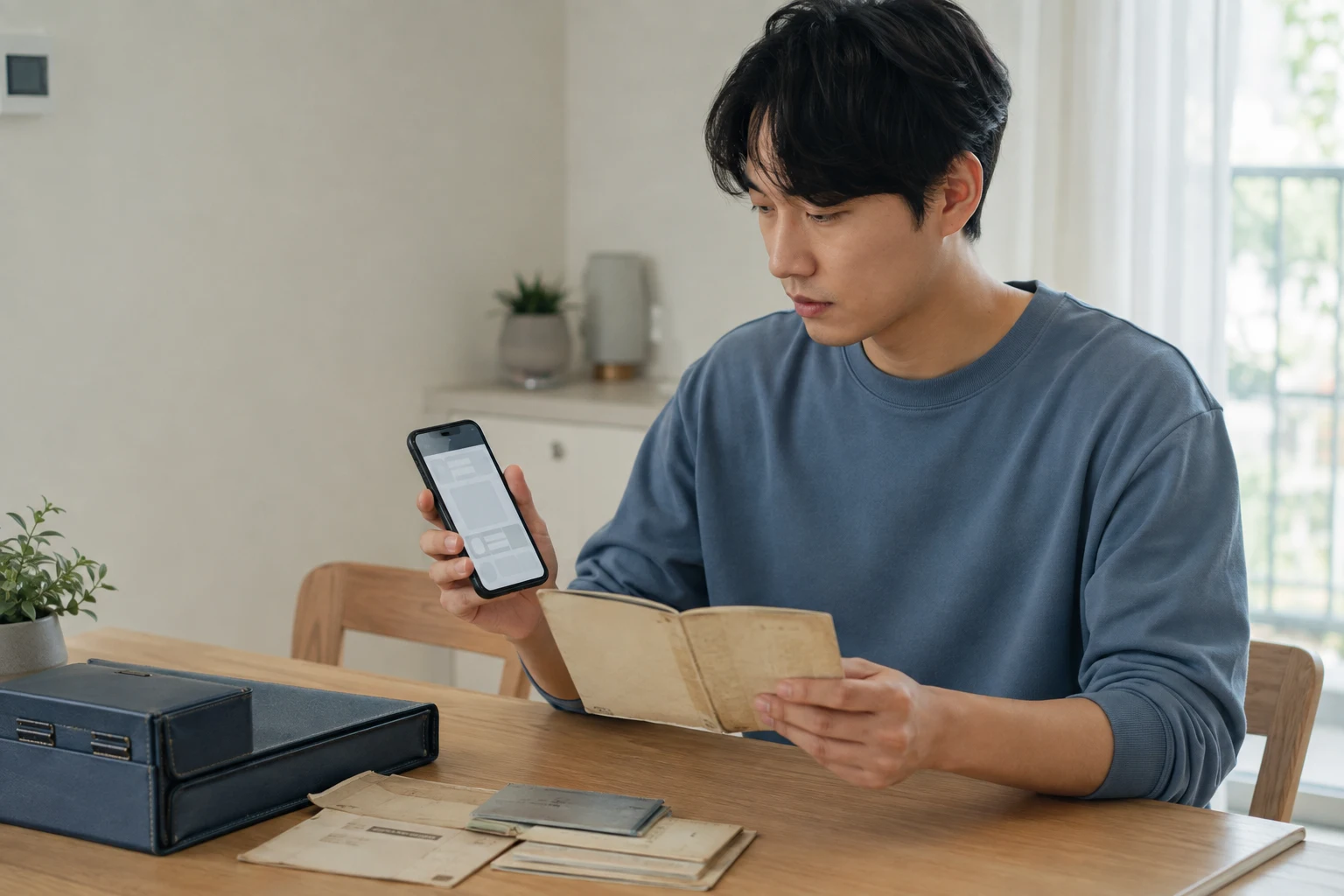 청약통장 가입기간 준비 과정을 확인하는 장면