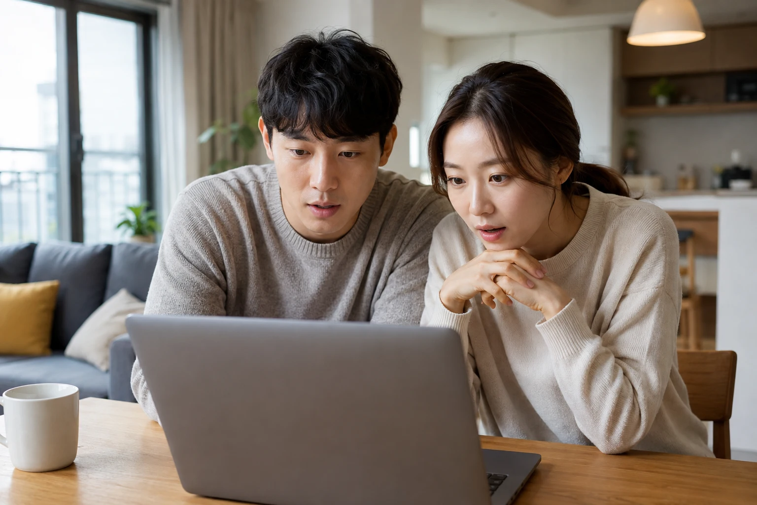 무순위 청약 관련 자료를 점검하는 장면