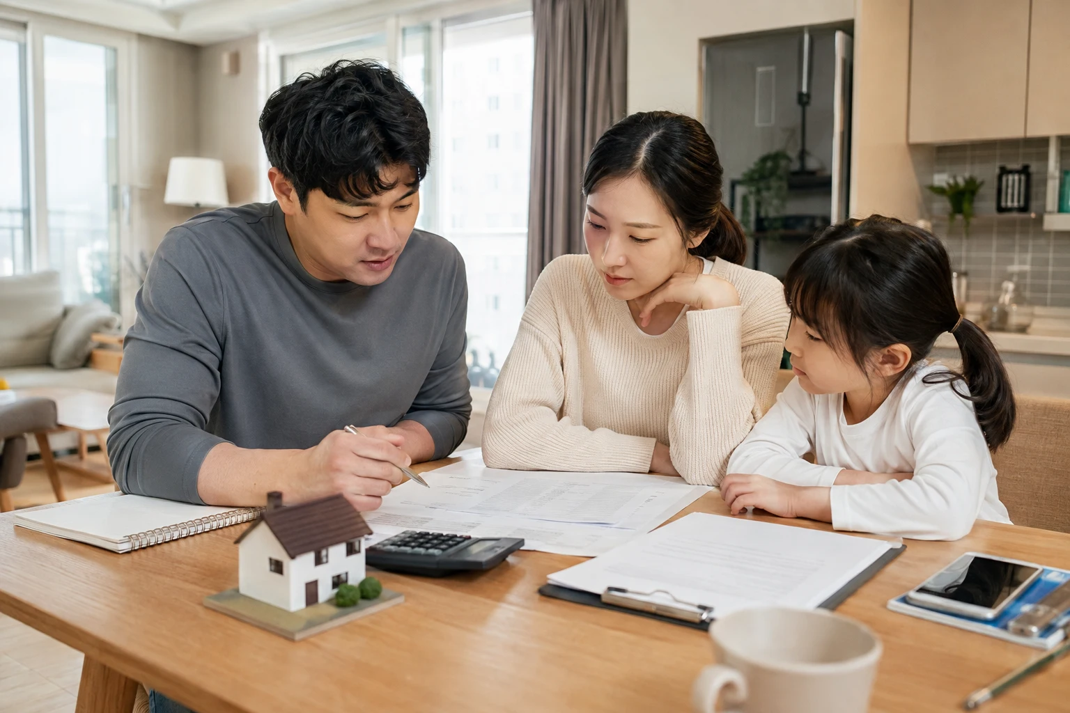 지역별 청약 정보 관련 자료를 점검하는 장면